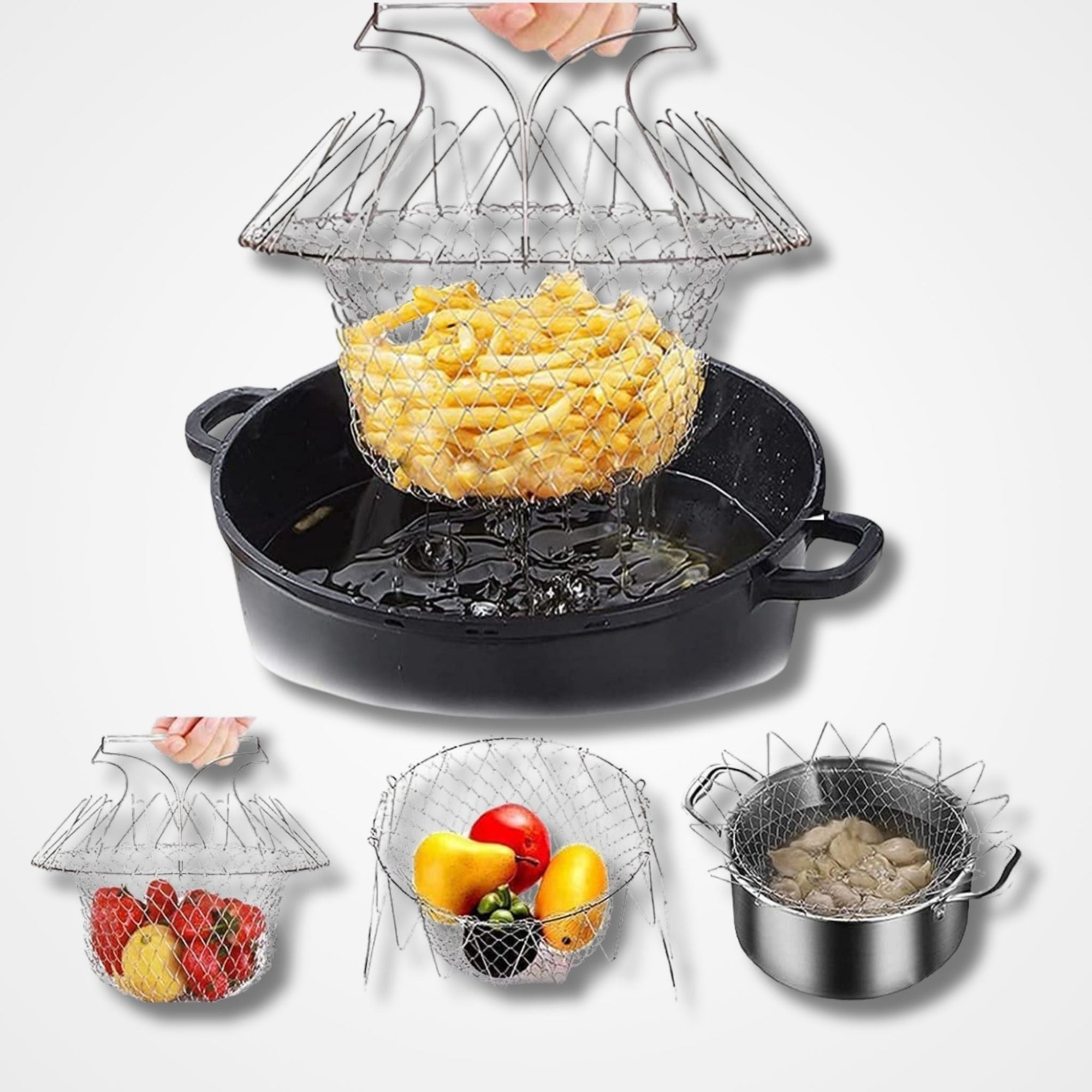 Chef Basket Stainless Steel Strainer osbshop.pk
