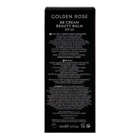 Golden Rose BB Cream Beauty Balm, SPF 25, 03 Natural osbshop.pk