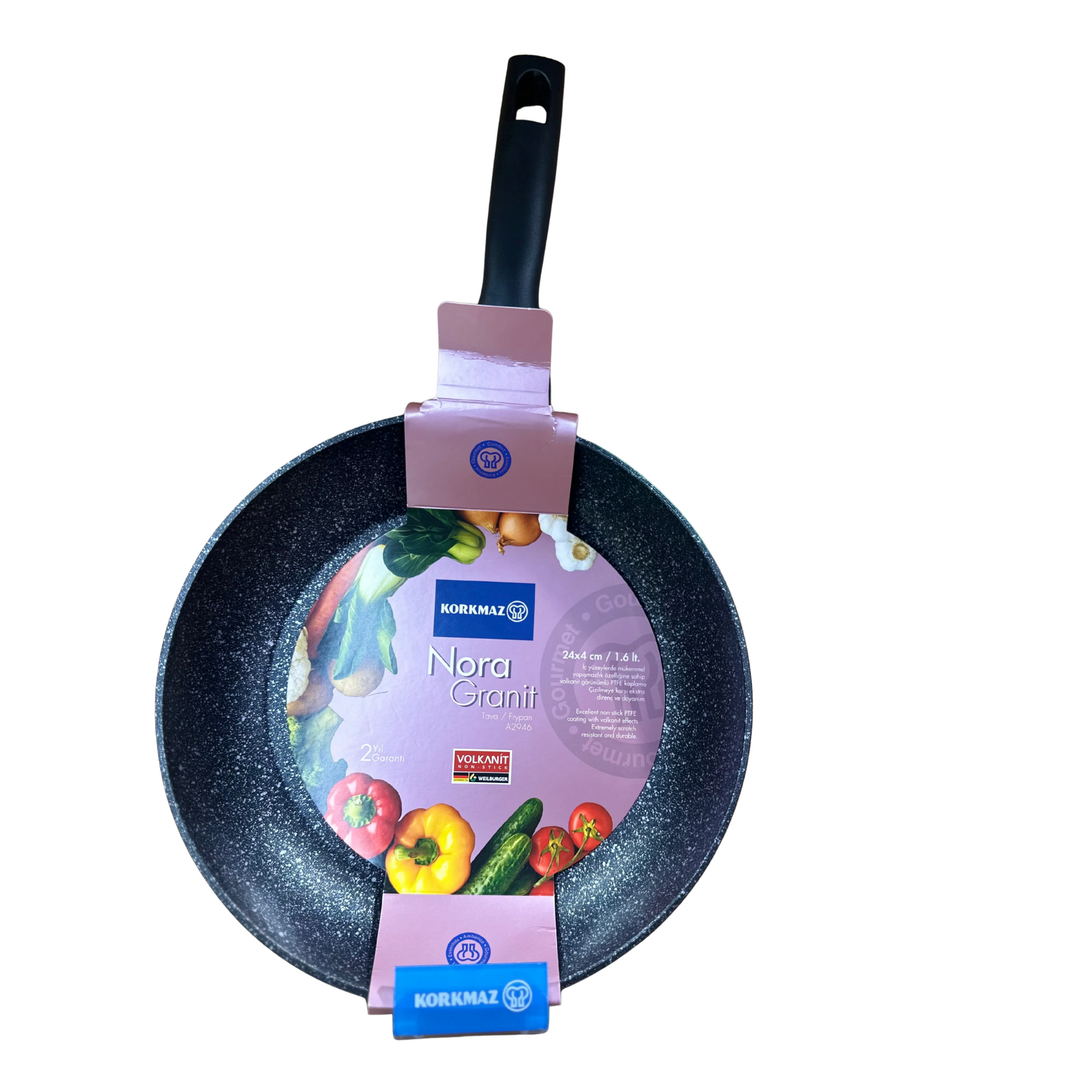 KORKMAZ Frying Pan “Nora Granite” osbshop.pk