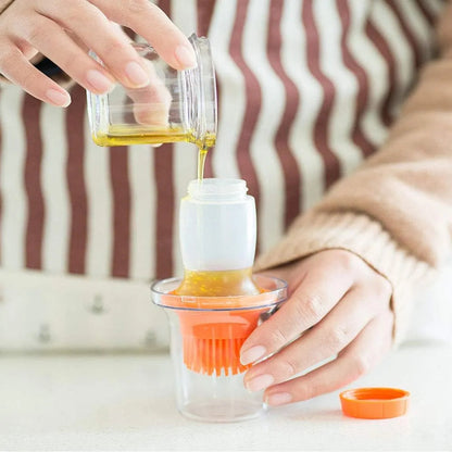 Silicon Brush Oil Bottle