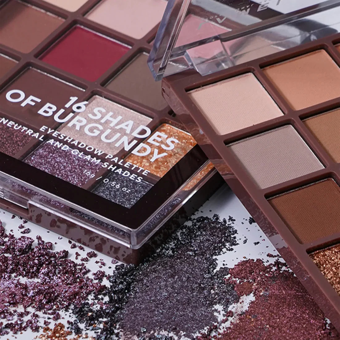 Lamel 16 Shades Of Burgundy Eyeshadow Palette 16-4 16gm osbshop.pk