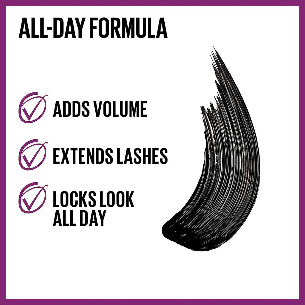 Maybelline The Falsies Lash Lift Waterproof Mascara Very Black 8.6m osbshop.pk