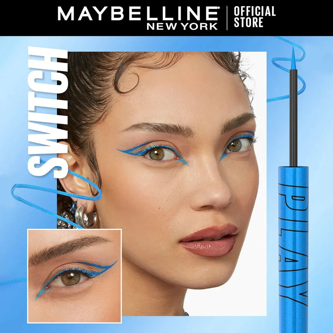 Maybelline Tattoo Liner Play 48H Liquid Metallic Blue 2.1ml osbshop.pk