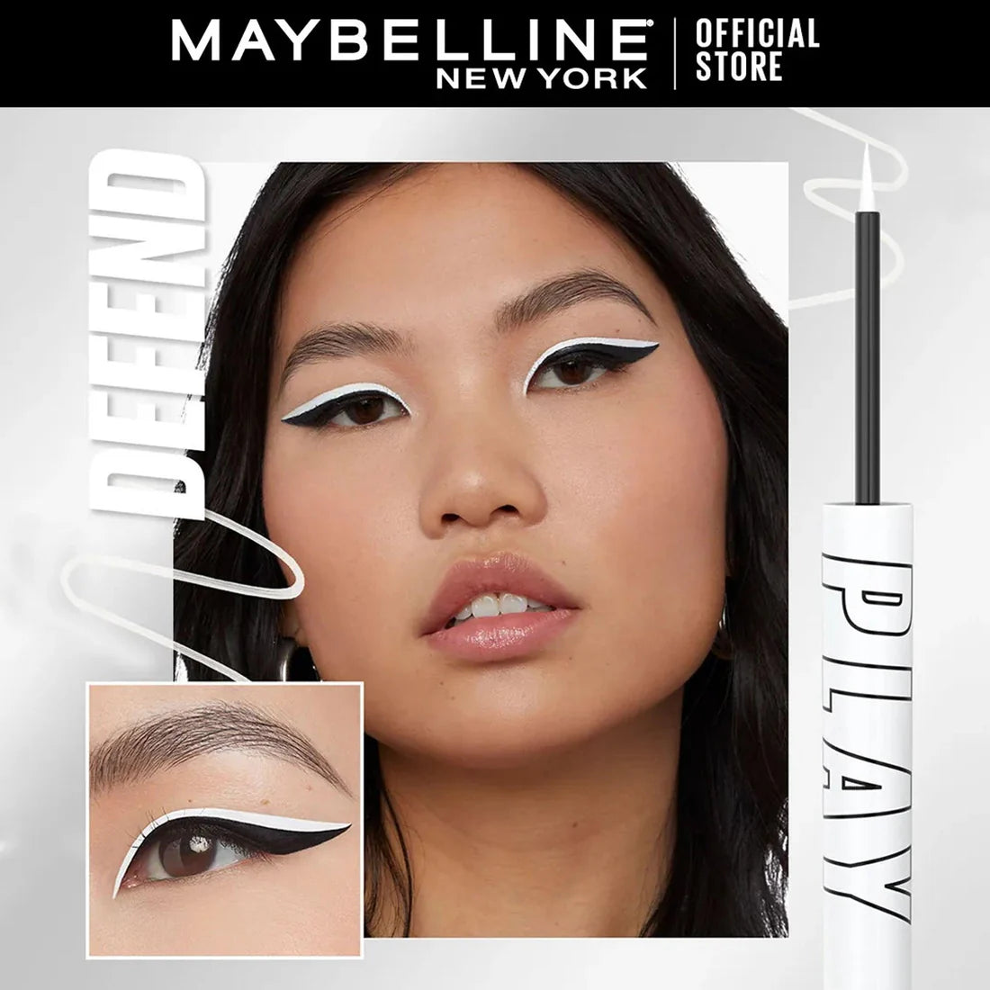 Maybelline Tattoo Liner Play 48H Defend Matte White 2.1ml osbshop.pk