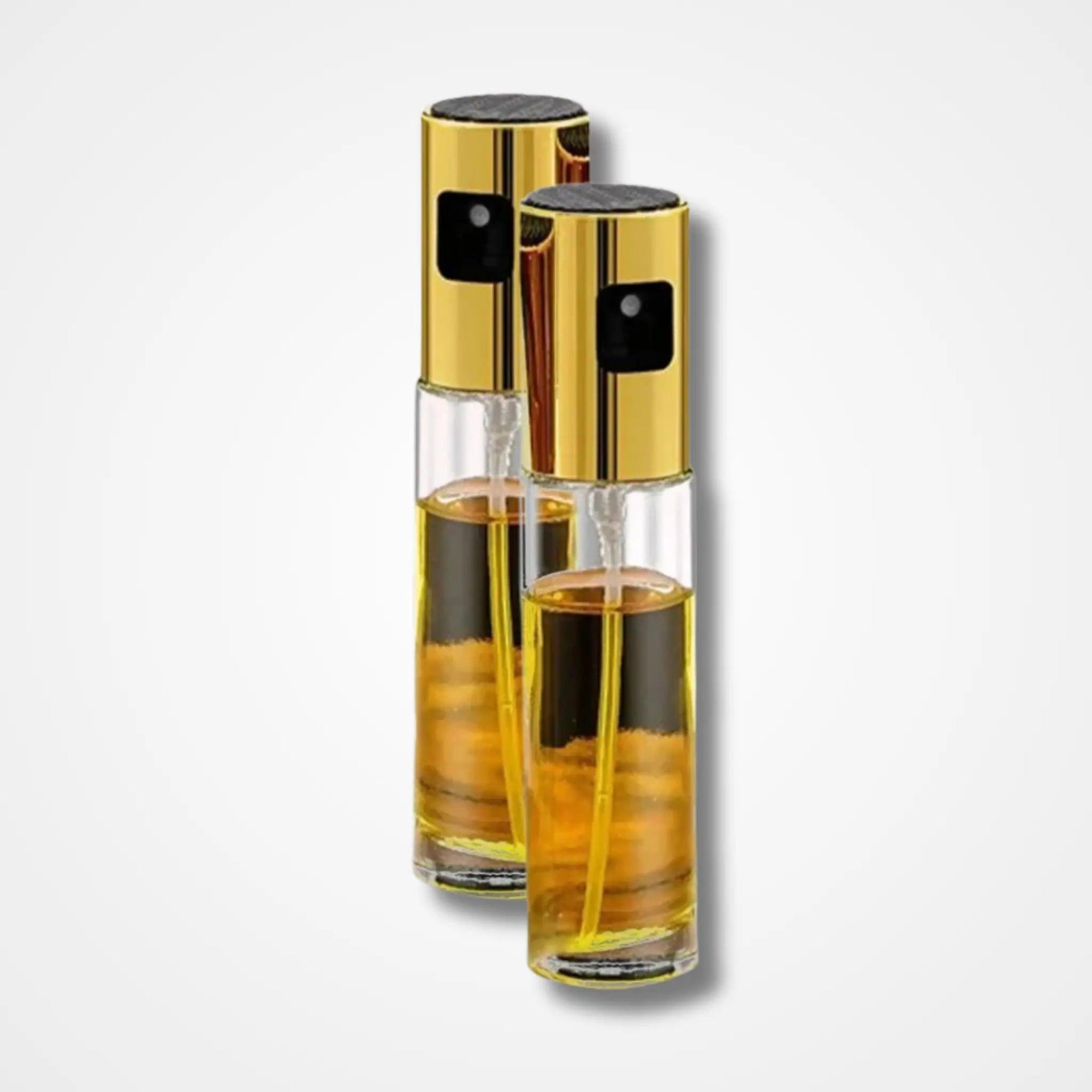 oil spray glass bottle golden - osbshop.pk