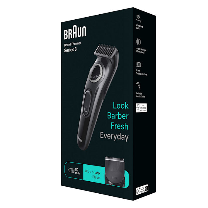Braun Beard Trimmer 3,  BT-3410 osbshop.pk