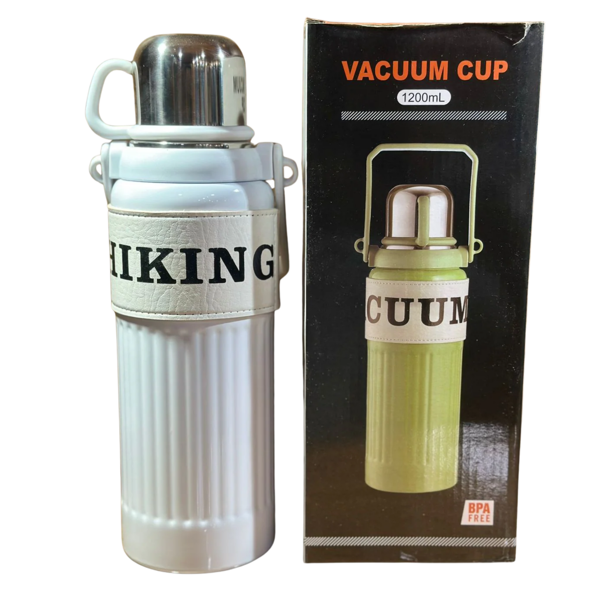 SS Portable Handheld Water Bottle 1200ml osbshop.pk
