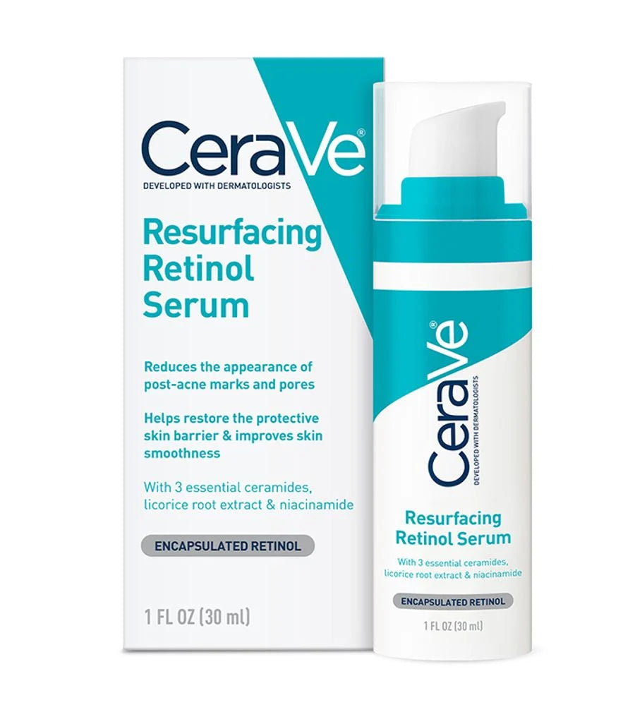 CeraVe Resurfacing Retinol Serum, For Post-Acne Skin, 30ml osbshop.pk