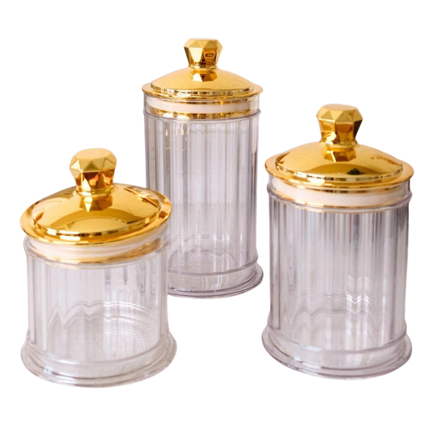 Storage Sealed Jar With Lid  3pcs