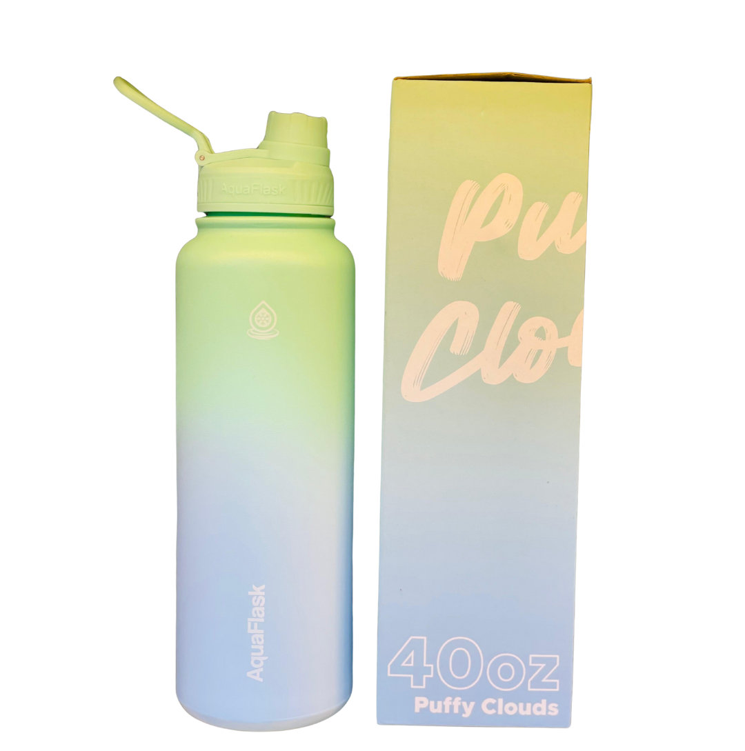 AquaFlask Original Vacuum Bottles (40oz) Puffy Clouds osbshop.pk
