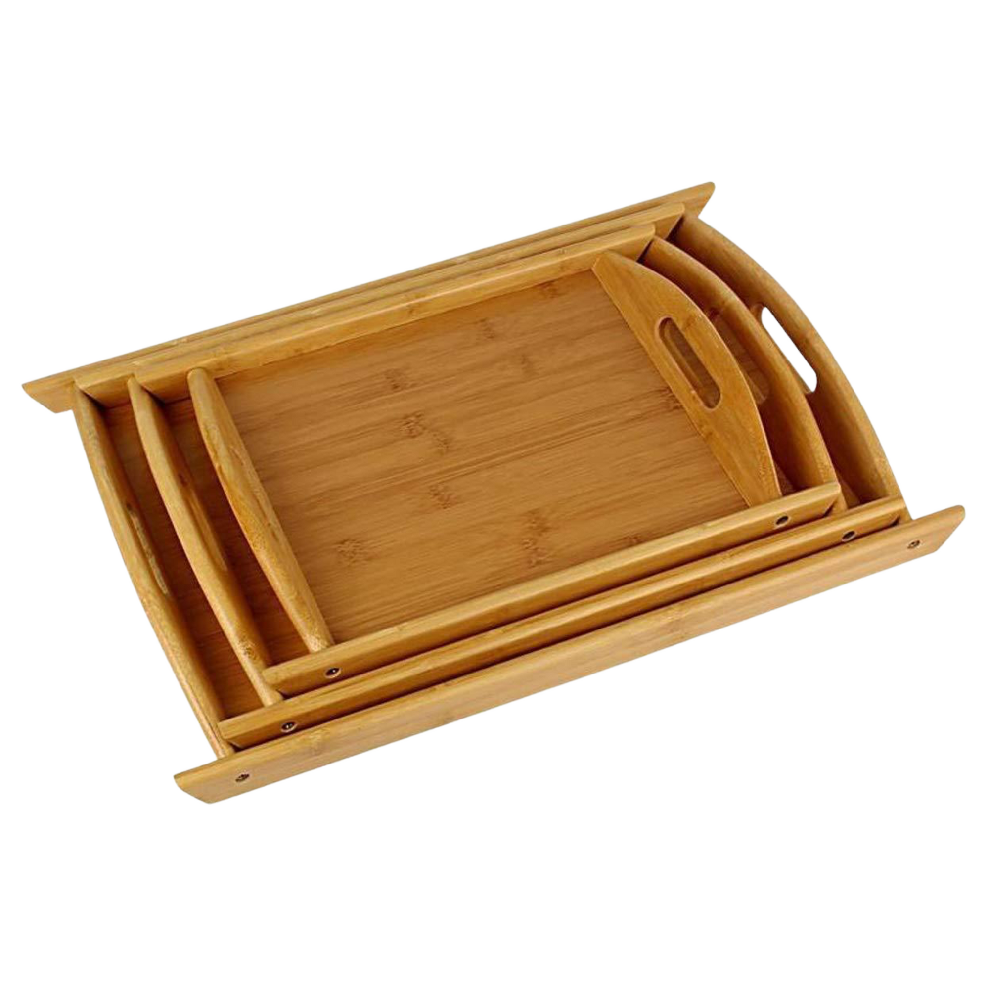 Wooden Tray Set of 3 osbshop.pk