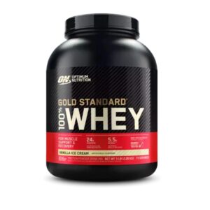 Gold Standard 100% Whey Protein Powder | Vanilla Icecream | 5 lbs