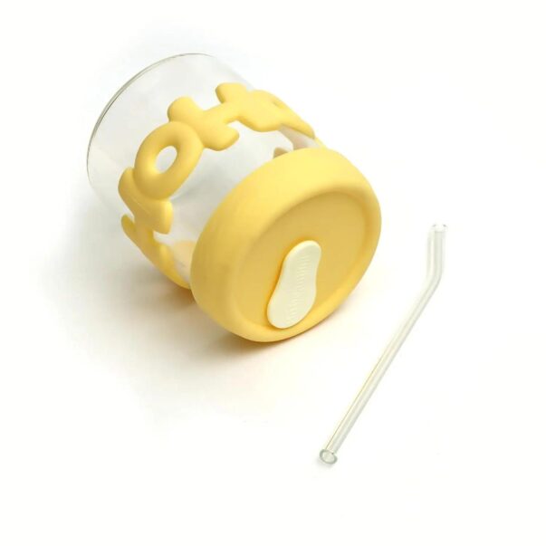 HOHO Glass Mug with Lid & Straw - Image 3