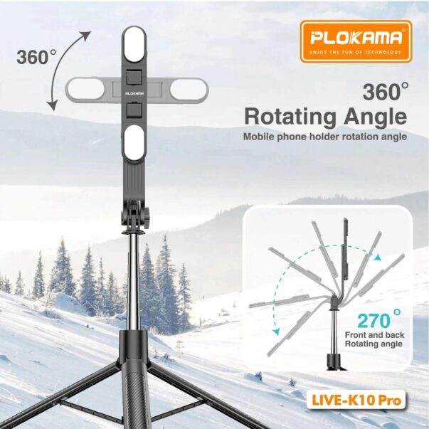 Live K10 PRO 6.5 Feet / 200CM Tripod Stand - Image 6
