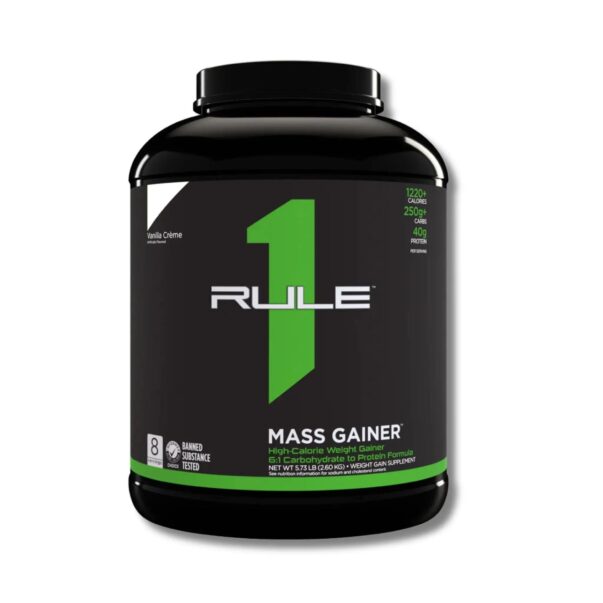 Rule 1 Mass Gainer Supplement Vanilla Creme 5.73lb