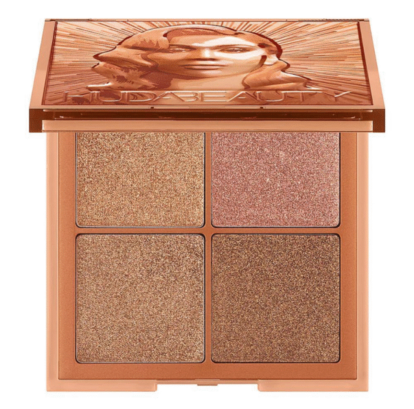 Huda Beauty Mini Glow Obsessions Highlighter Face Palette, 4 Shades