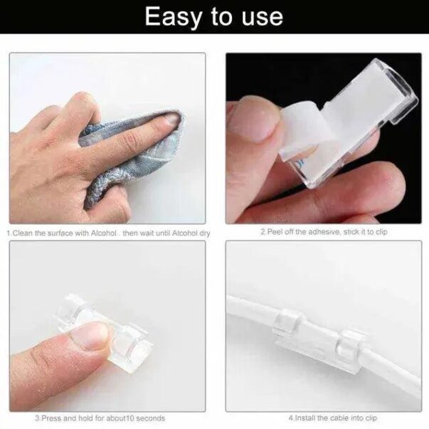 Self Adhesive cable strips 10Pc - Image 3